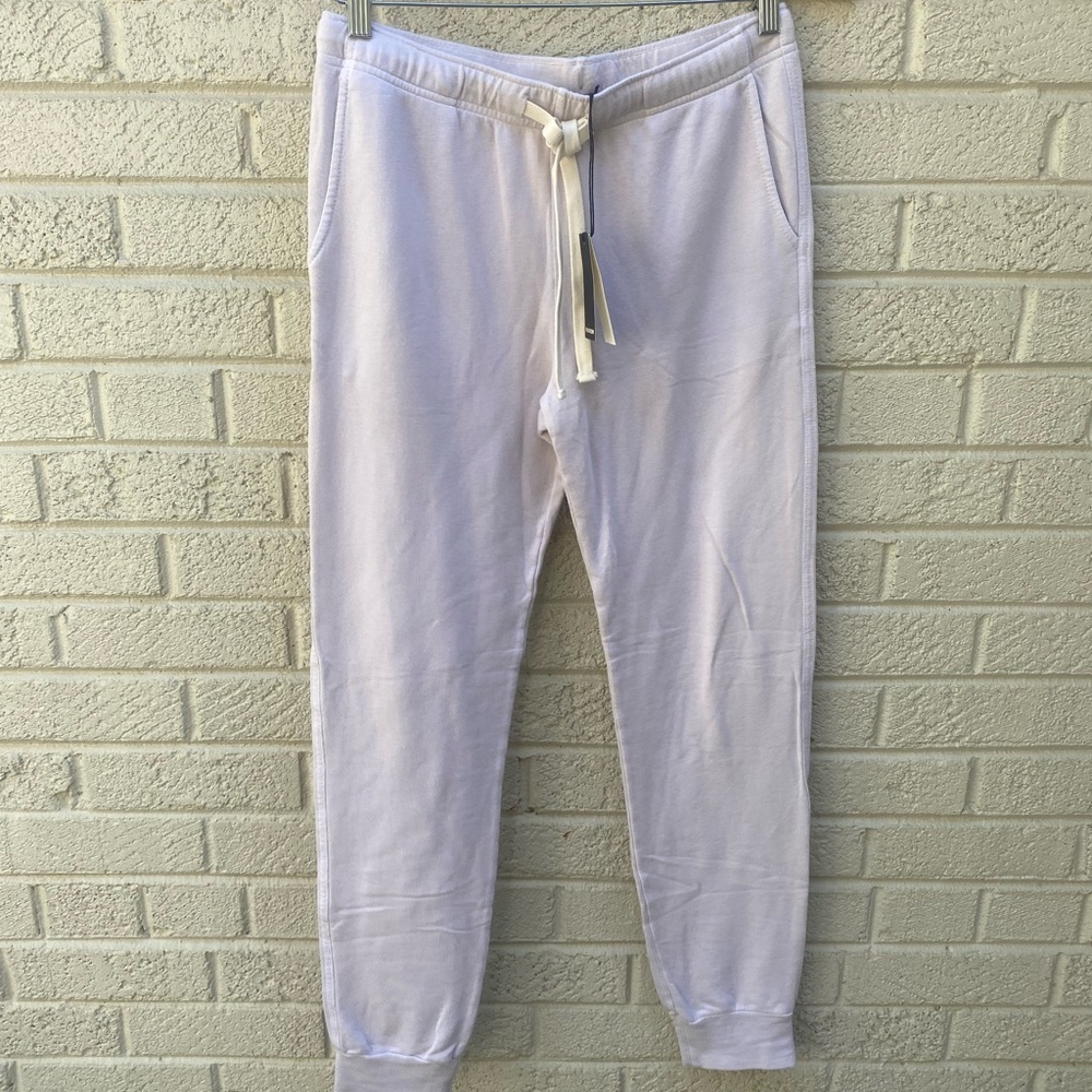 NWT Monrow cream colored sweatpants Size S